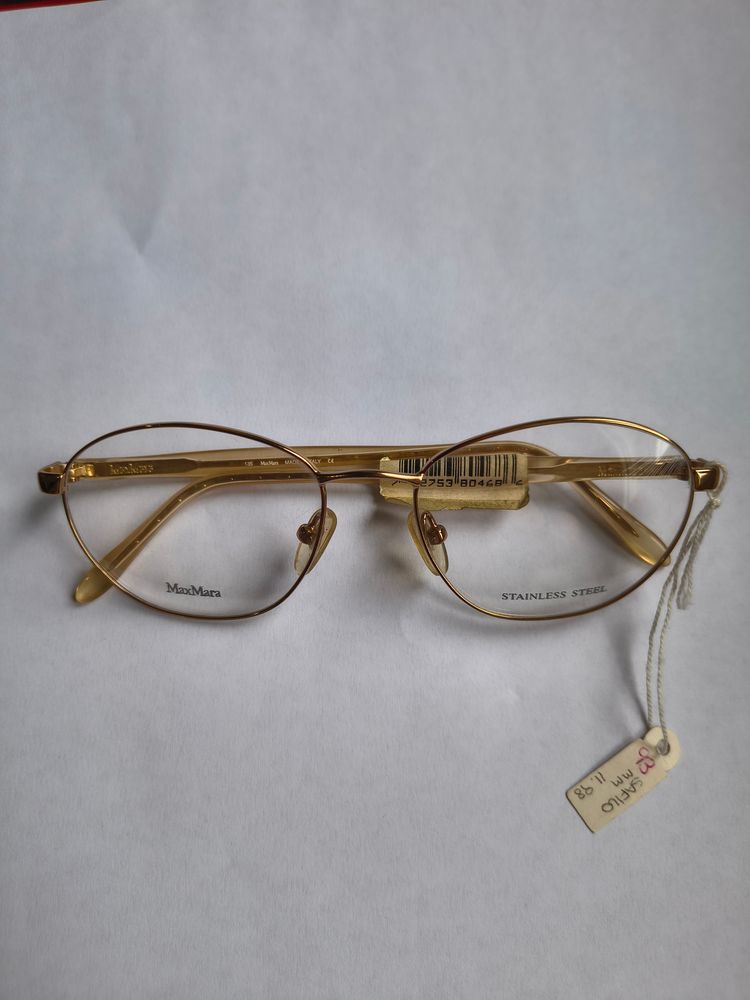 Montatura Maxmara Gold Metal Eyeglasses image 6